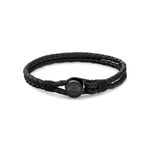 Bracelet Tommy Hilfiger Nautical Cuir De Veau Noir - Bracelets cuir Homme | Marc Orian