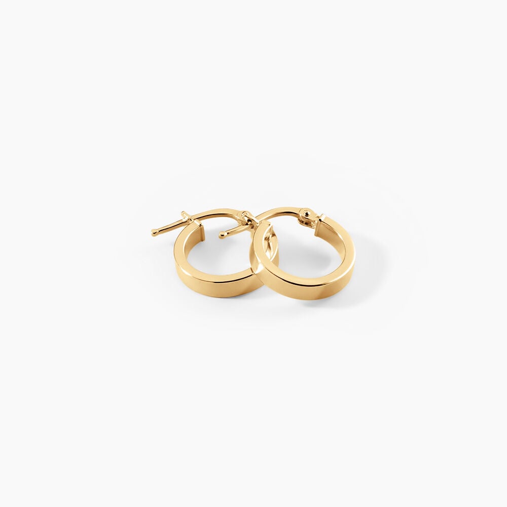 Cr&eacute;oles Cody Argent Dor&eacute; A L'Or 750/1000 - Cr&eacute;oles Femme | Marc Orian