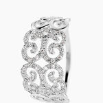 Bague Arabesque Or Blanc Diamant - Bagues pierres pr&eacute;cieuses Femme | Marc Orian