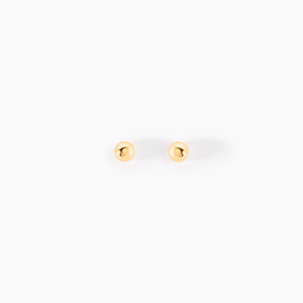 Boucles D'oreilles Puces Or Jaune Fidelia - Puces Famille | Marc Orian