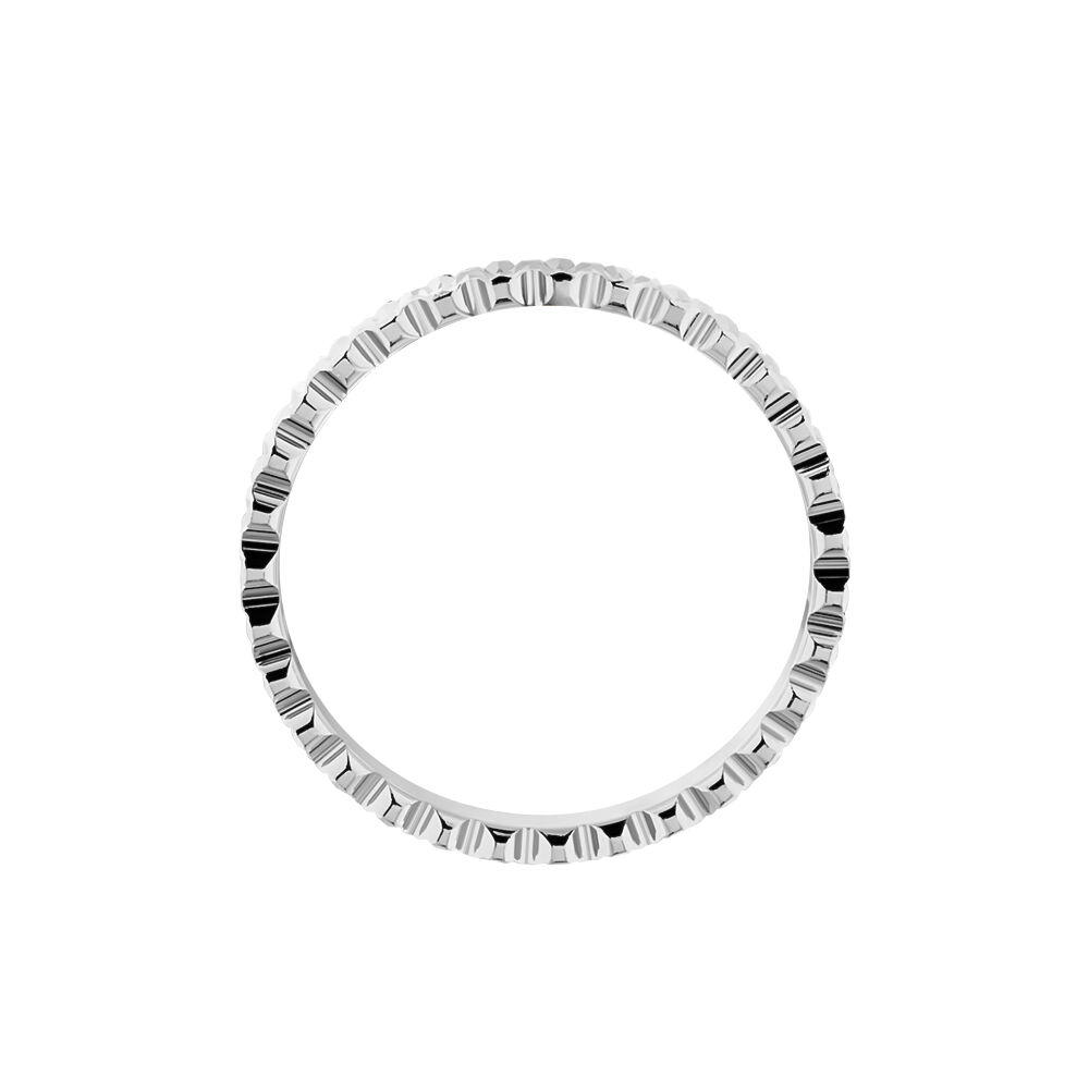 Alliance Dentelle 2 Rangs Diamantee Or Blanc - Alliances duo Femme | Marc Orian