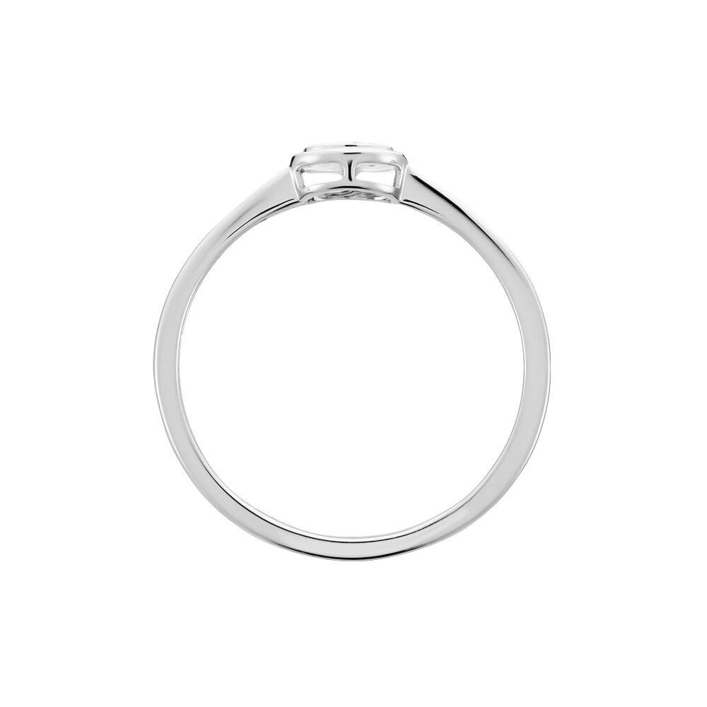 Bague Or Blanc Anaitis Diamants - Bagues pierres précieuses Femme | Marc Orian