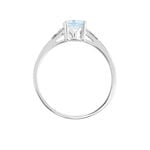 Bague Tarente Or Blanc Topaze Et Oxyde De Zirconium - Bagues pierres fines Femme | Marc Orian