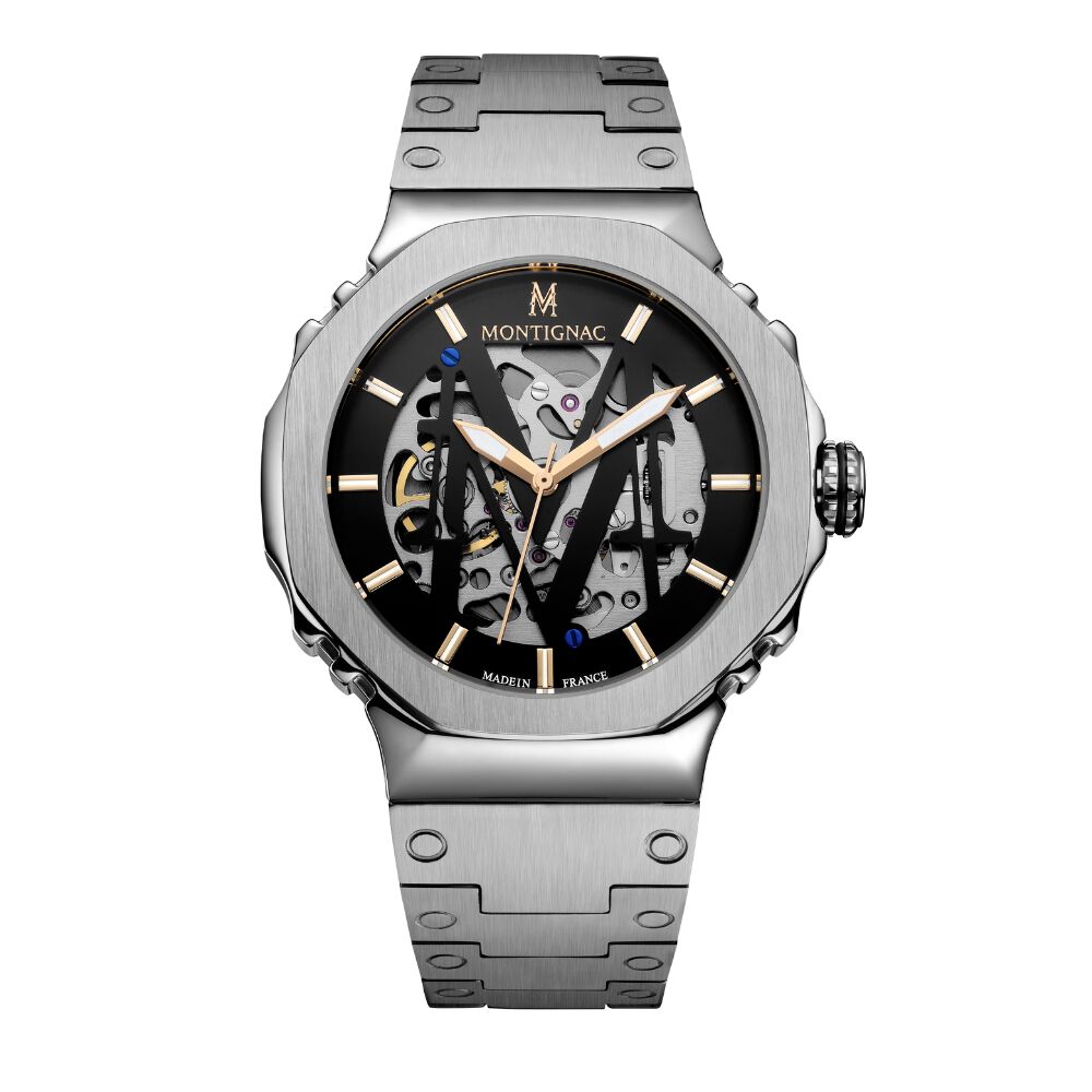 Montre Montignac Octagon Automatique Noir - Montres automatiques Homme | Marc Orian