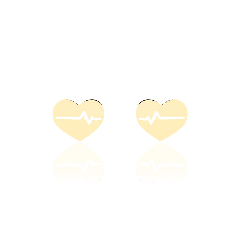 Boucles D'oreilles Puces Onelia Or Jaune - Puces Femme | Marc Orian
