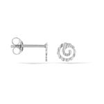 Boucles D'oreilles Puces Selima Argent Blanc - Puces Femme | Marc Orian