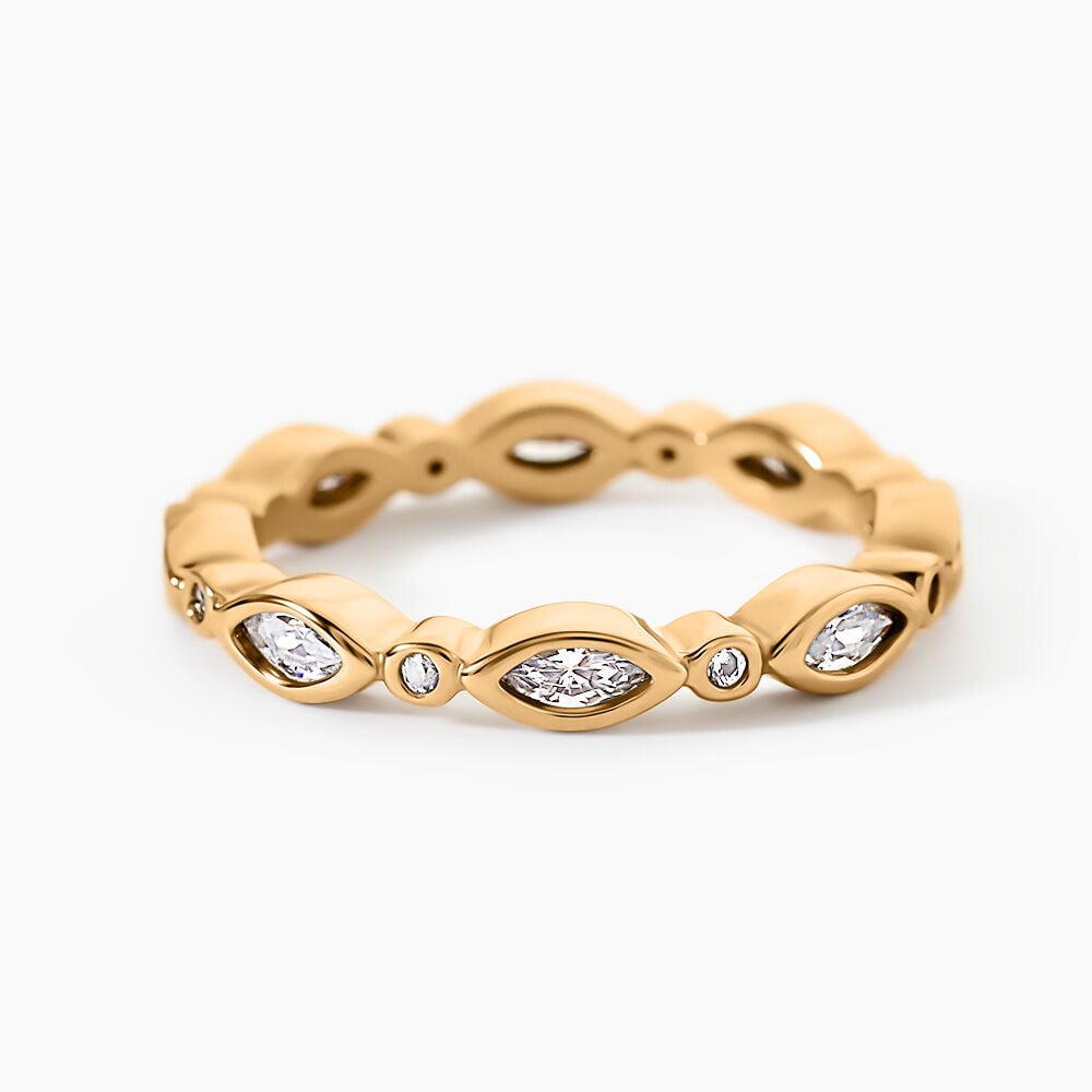 Bague Primavera Plaqu&eacute; Or Jaune Oxyde De Zirconium - Bijoux fantaisie Femme | Marc Orian