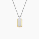 Collier Bicolore Acier Bicolore Oxyde De Zirconium - Colliers avec pierres Femme | Marc Orian