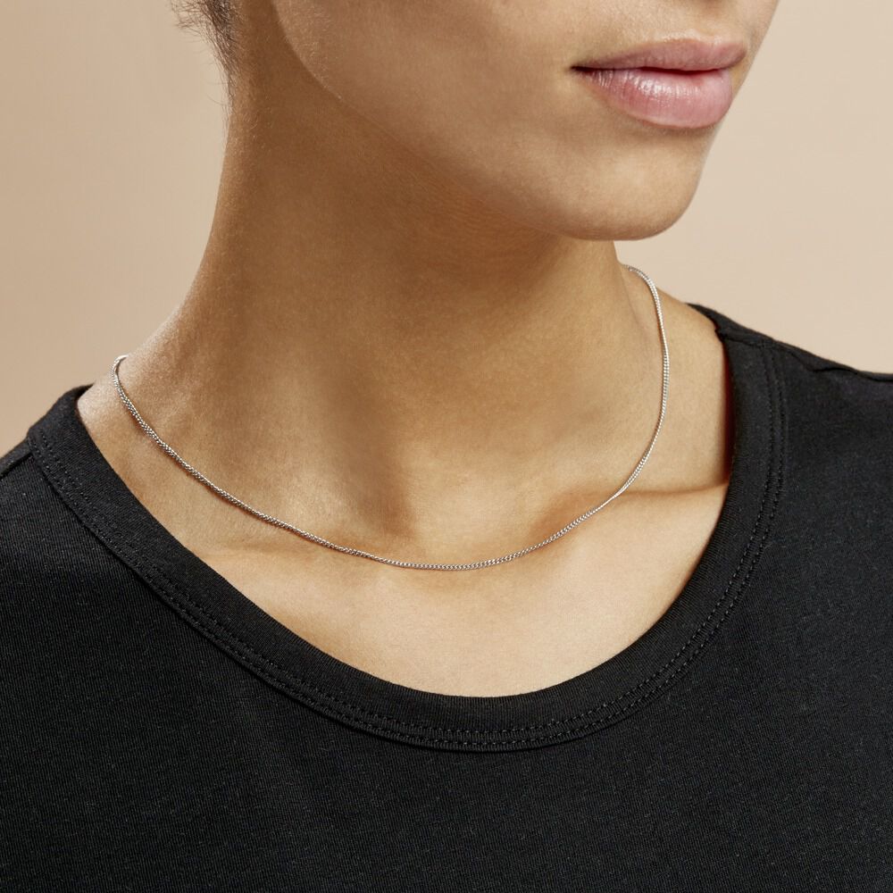 Chaîne Clementine Argent Blanc - Chaines Femme | Marc Orian