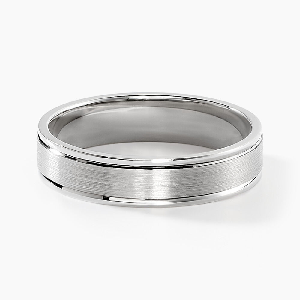 Alliance Patricio Palladium Blanc Ruban - Alliances duo Famille | Marc Orian