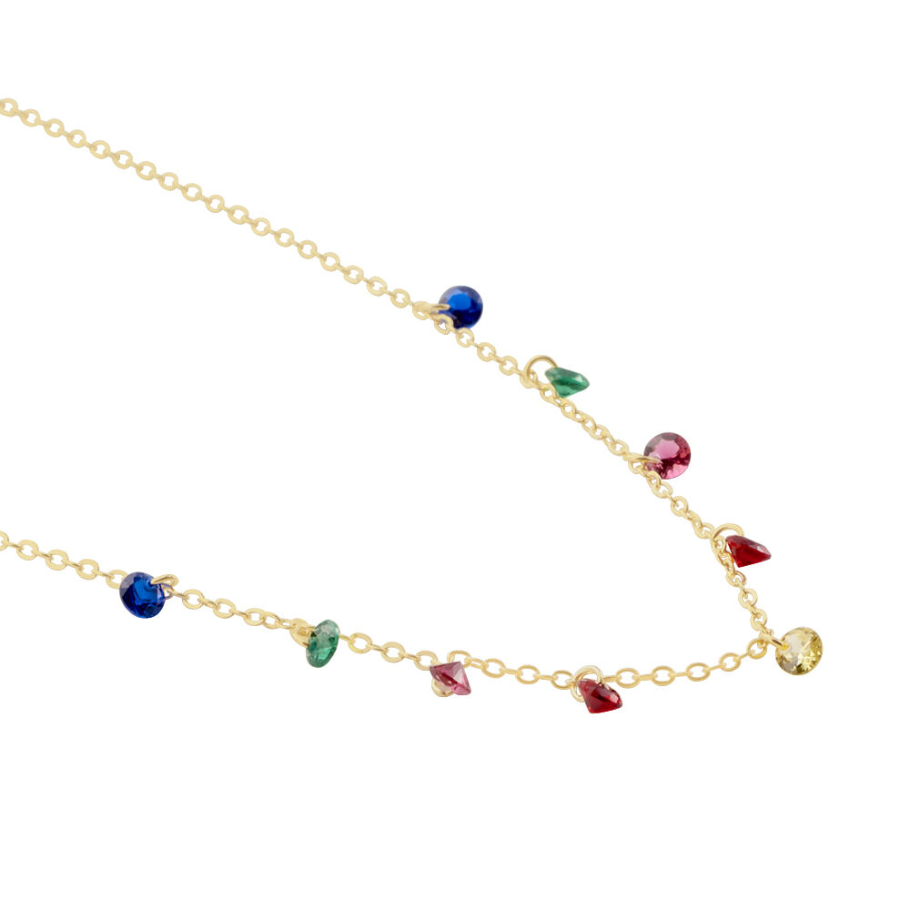 Collier Plaqué Or Myosothis Pierres Artificielles - Colliers avec pierres Femme | Marc Orian