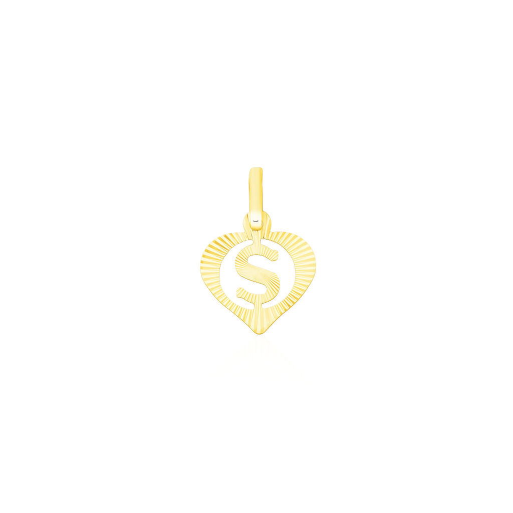 Pendentif Eudocie Coeur Lettre Or Jaune - Pendentifs Femme | Marc Orian