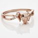Bague Argent Rose Avalon Oxyde De Zirconium - Bagues Solitaire Femme | Marc Orian