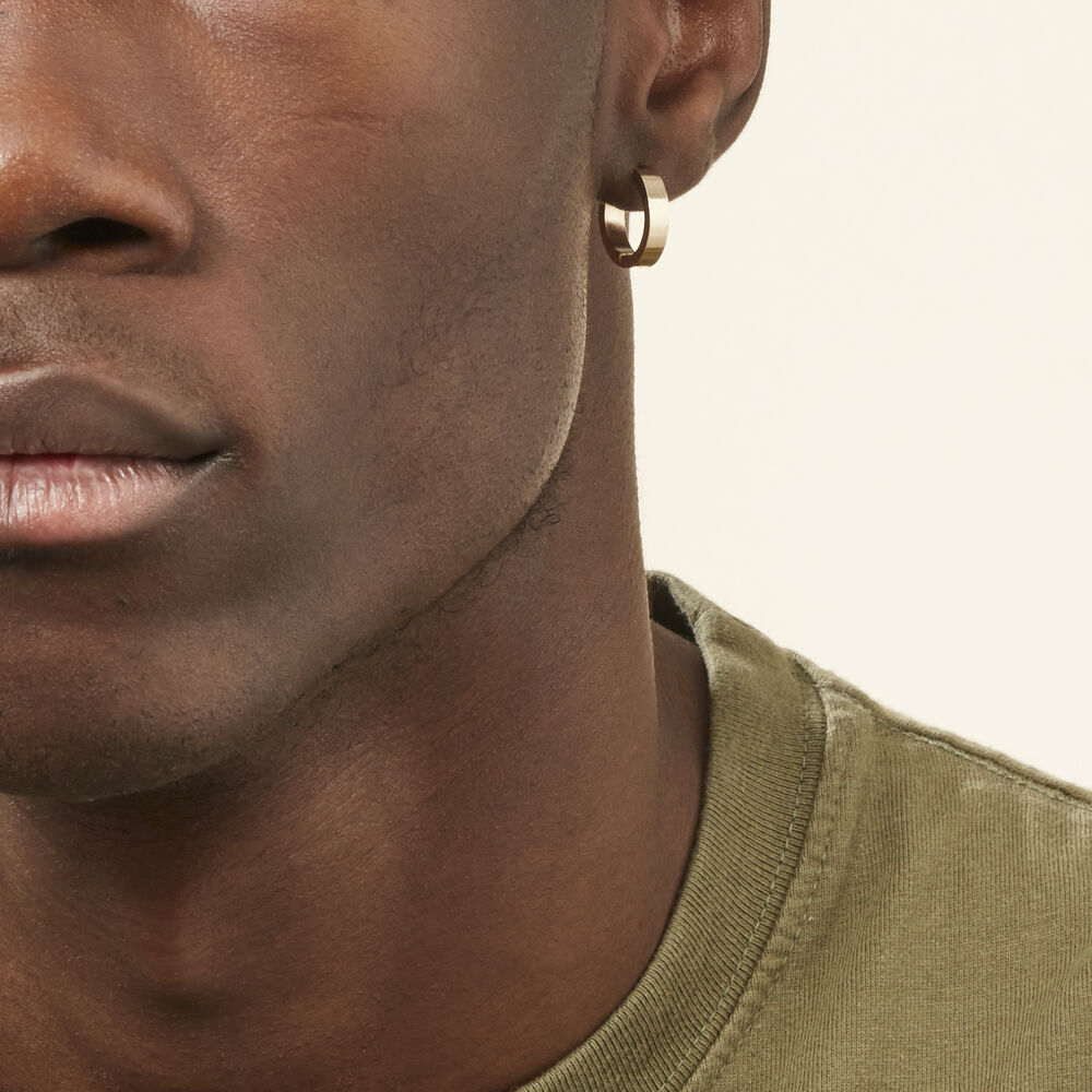 Créole Unitaire Markus Plaqué Or Jaune - Piercings d'oreilles Homme | Marc Orian