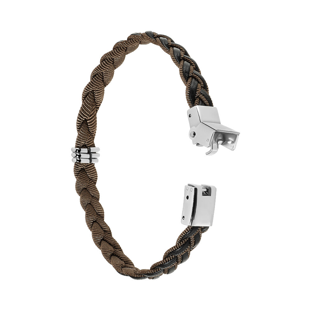 Bracelet Acier Blanc Trisse - Bracelets cuir Homme | Marc Orian