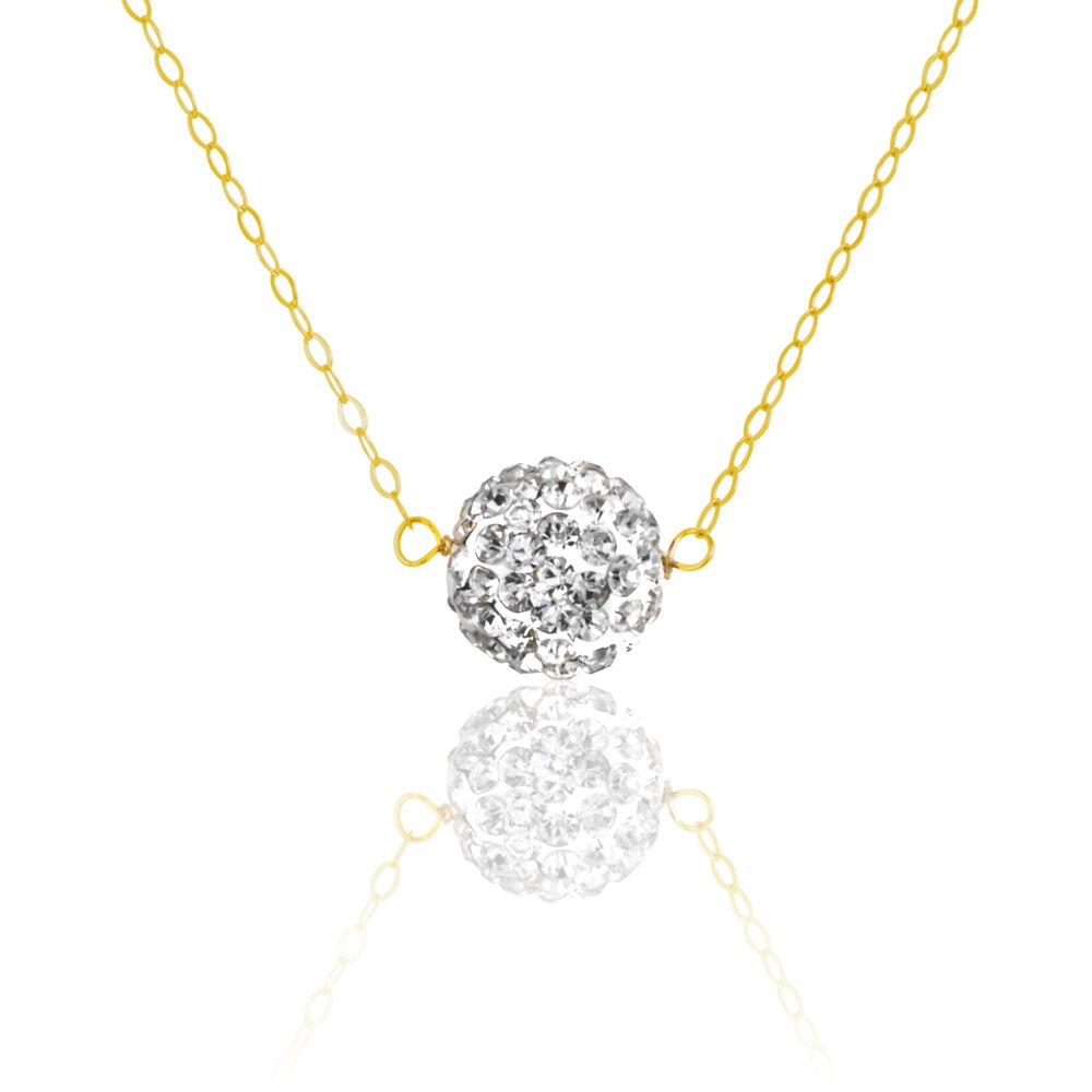 Collier Phedra Or Jaune Strass - Colliers avec pierres Femme | Marc Orian