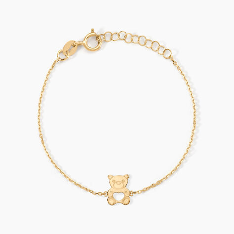 Bracelet Carmin Ourson Or Jaune - Bracelets chaînes Enfant | Marc Orian