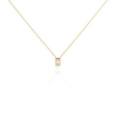 Collier Plaque Or Regan Oxyde De Zirconium - Colliers Femme | Marc Orian
