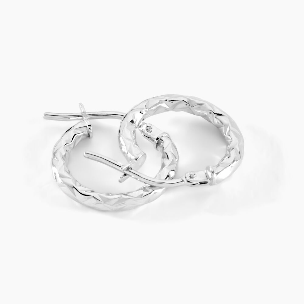 Créoles Cayla Or Blanc - Créoles Femme | Marc Orian