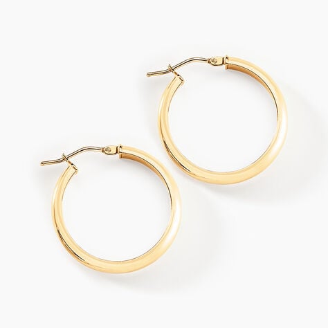 Cr&eacute;oles Vickie Or Jaune - Cr&eacute;oles Femme | Marc Orian