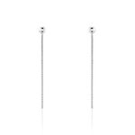 Boucles D'oreilles Pendantes Narimene Argent Blanc - Pendantes Femme | Marc Orian