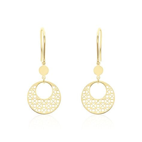 Boucles D'oreilles Pendantes Clacya Or Jaune - Pendantes Femme | Marc Orian