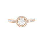 Bague Garine Or Rose Oxyde De Zirconium - Solitaires Femme | Marc Orian