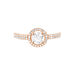 Bague Garine Or Rose Oxyde De Zirconium - Solitaires Femme | Marc Orian