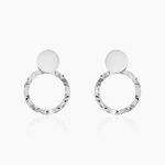 Boucles D'oreilles Pendantes Merrilie Argent Blanc - Pendantes Femme | Marc Orian