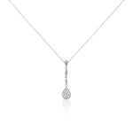 Collier Unice Or Blanc Diamant - Colliers avec pierres Femme | Marc Orian