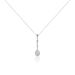Collier Unice Or Blanc Diamant - Colliers avec pierres Femme | Marc Orian