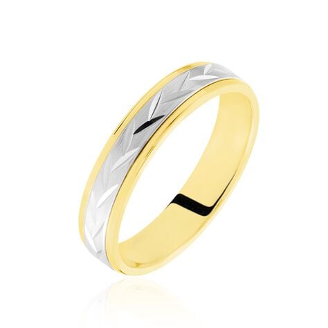 Alliance Effet Epi Mat Or Bicolore - Alliances duo Unisex | Marc Orian