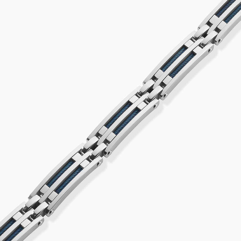 Bracelet Jourdan Priam Acier Argent&eacute; - Bracelets cha&icirc;nes Homme | Marc Orian
