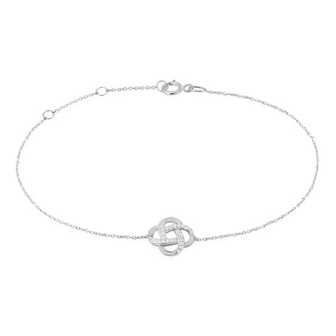 Bracelet Pollya Or Blanc Diamant - Bracelets chaînes Femme | Marc Orian