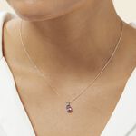 Collier Yrene Or Blanc Amethyste - Colliers avec pierres Femme | Marc Orian