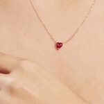 Collier Kelvyn Argent Rose Oxyde - Colliers avec pierres Femme | Marc Orian