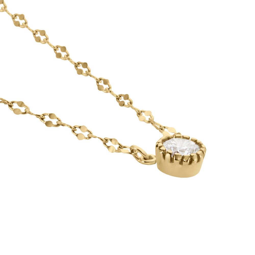 Collier Plaqué Or Jaune Lyn Oxyde De Zirconium - Colliers avec pierres Femme | Marc Orian