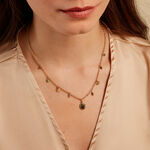 Collier Athena Acier Jaune Turquoise - Colliers avec pierres Femme | Marc Orian