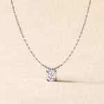 Collier Nazha Or Blanc Oxyde De Zirconium - Colliers avec pierres Femme | Marc Orian