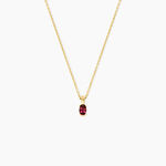 Collier Poem Argent Jaune Tourmaline - Colliers avec pierres Femme | Marc Orian