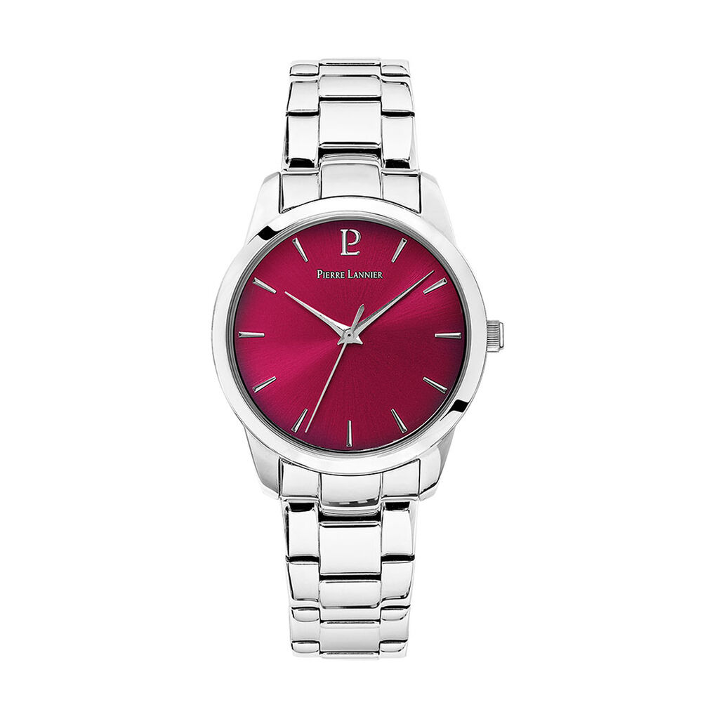 Montre Pierre Lannier Roxane Fuschia - Montres classiques Femme | Marc Orian