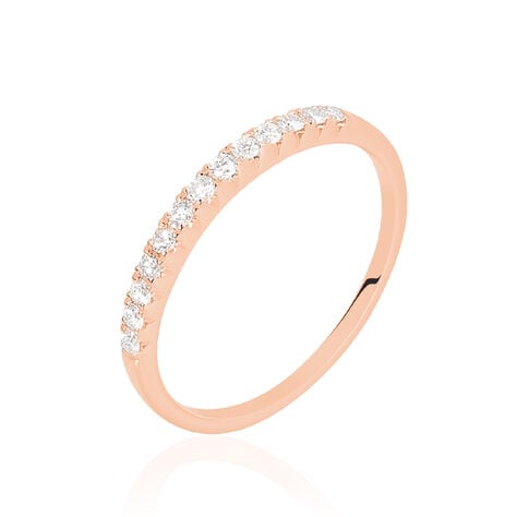 Alliance Pristina Or Rose Diamant - Alliances avec pierres Femme | Marc Orian
