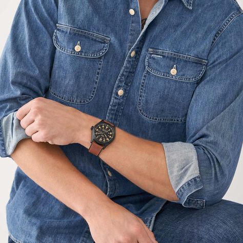 Montre Fossil Defender Noir - Montres classiques Homme | Marc Orian