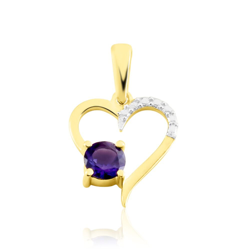 Pendentif Or Jaune Godoleva Am&eacute;thyste - Pendentifs Femme | Marc Orian