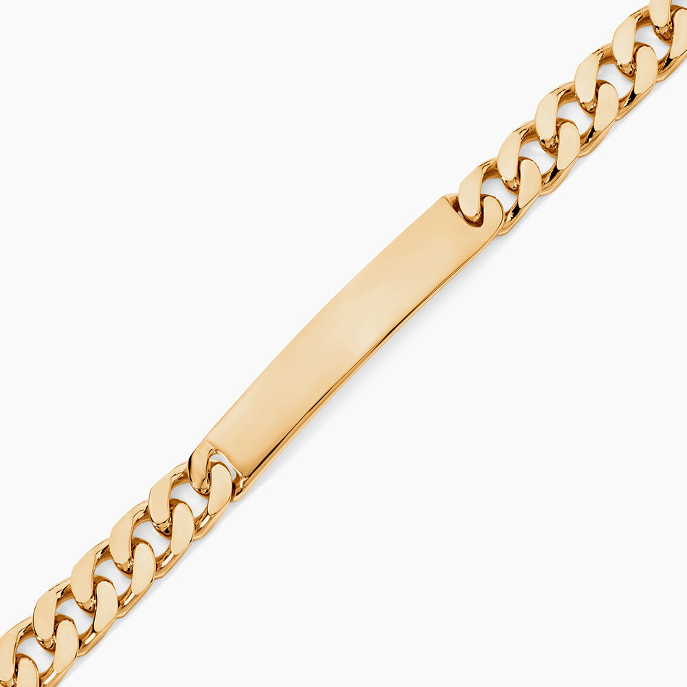 Bracelet Identit&eacute; Clement Plaqu&eacute; Or Jaune - Gourmettes Homme | Marc Orian