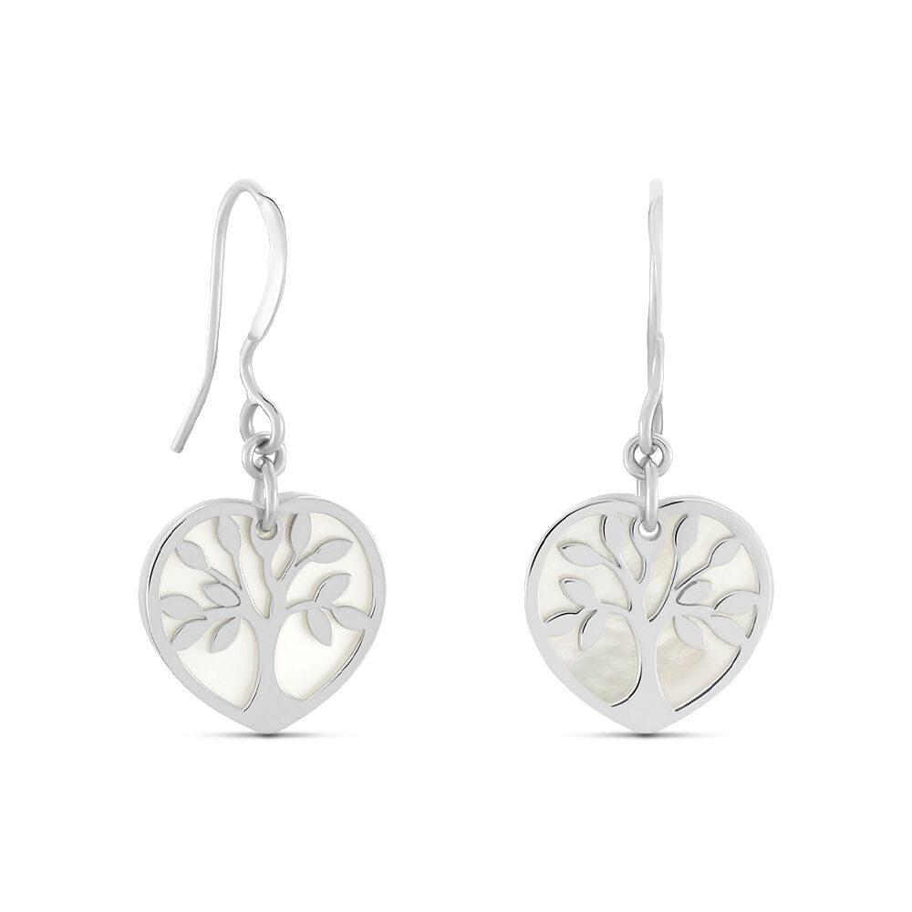 Boucles D'oreilles Pendantes Argent Blanc Vitto Nacres - Pendantes Femme | Marc Orian