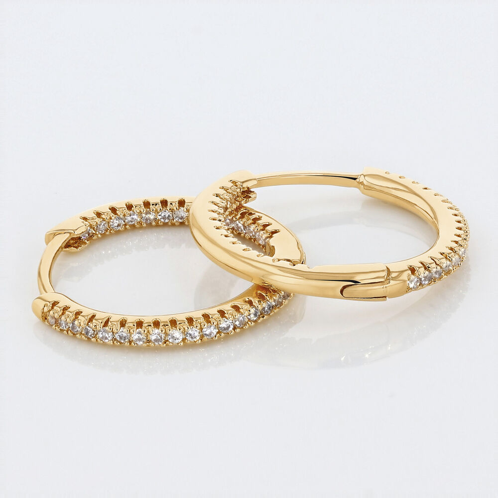 Cr&eacute;oles Karolina Rondes Plaqu&eacute; Or Jaune Oxyde De Zirconium - Cr&eacute;oles Femme | Marc Orian