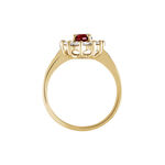 Bague Lisea Plaqu&eacute; Or Jaune Verre Et Oxyde De Zirconium - Bijoux fantaisie Femme | Marc Orian