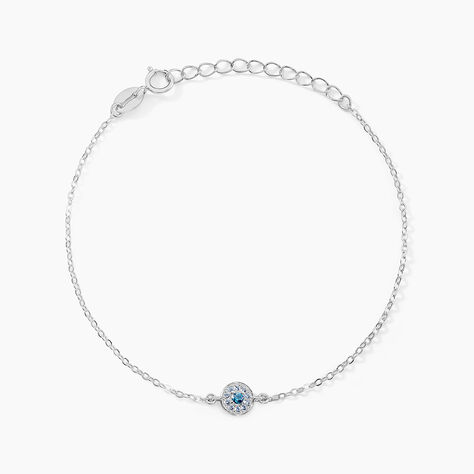 Bracelet Auxana Argent Blanc Oxyde De Zirconium - Bracelets fantaisie Femme | Marc Orian