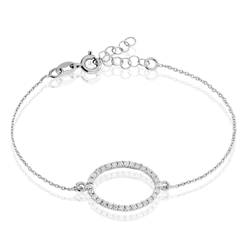 Bracelet Sana Argent Blanc Oxyde De Zirconium - Bracelets fantaisie Femme | Marc Orian